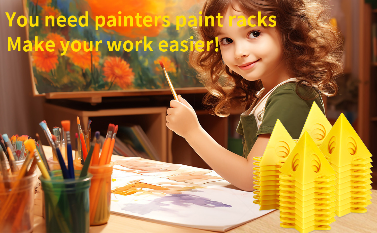 FDKJEJC 36 Painters PyramidStands - Paint Triangle Stands,Paint Stands for Painting,Mini Cone Paint Stands for Cabinet and Door Risers Support (20)
