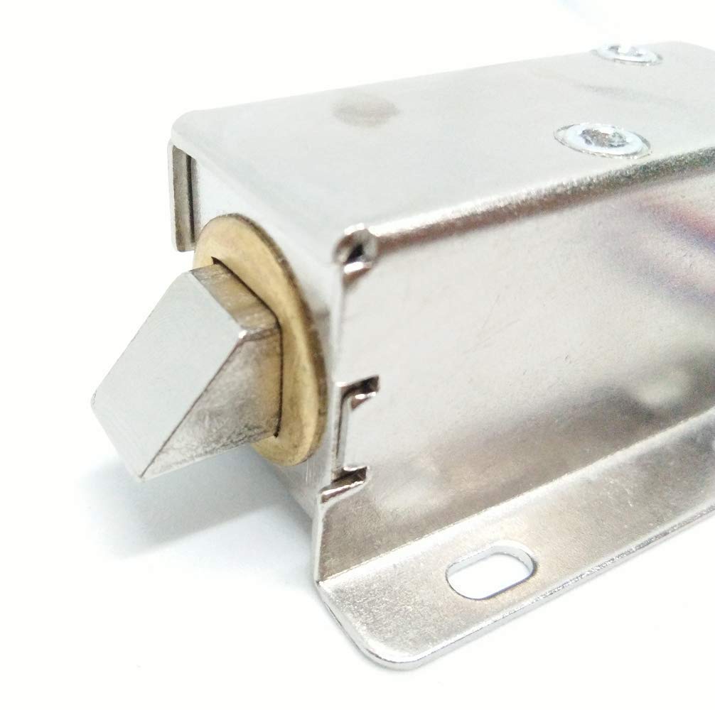 Robocraze 12V Mini Electric Solenoid Lock | Cabinet & Drawer Lock