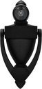 Vintage Zinc Alloy Door Knocker with Peephole, Black Finish for Entryways and Front Doors