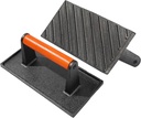 vivicreate Bacon Press, Griddle Press, Grill Press, Meat Press, cast Iron Grill Press, cast Iron Griddle, Iron Press, cast Iron Material with Wooden Handle
