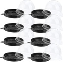 50pcs Box Round Cupcake Boxes for Biscuits Wedding Birthday Eco-friendly Plastic