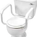 DMI Toilet Safety Rails Toilet Handles for The Elderly Toilet Safety Handrails Frame Easy Assembly with no Tools, White