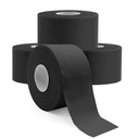 Dimora Athletic Tape, Easy Tear Sports Tape with Serrated Edges, Strong Adhesion, No Residue, Ideal for Gymnastics, Boxing, Lacrosse, Hockey and First Aid (Black, 1.5 in x 45 ft, Pack of 4)