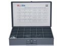 1250 Piece Grade 5 Nut Bolt Washer Drawer Assortment, Hex Head Cap Screws, Flat and Lock Washers, Hex Nuts, Coarse Thread USS Kit