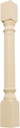 Ekena Millwork COL03X03X35RIMA Richmond Fluted Cabinet Column (Top Block: 6 1/8", Bottom Block: 7 1/8"), 3 3/4"W x 3 3/4"D x 35 1/2"H, Maple