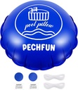 Pool Pillows for Above Ground Pools - 4 x 4 ft Pool Air Pillow for Winterizing Closing, Swimming Pools Winter Protection for Cold-Resistant, Inflatable Cover Pillow with 2 Ropes