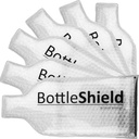 Liquid Spectrum Reusable Bottle Shield Wine Protector Travel Bag (6-Pack) - Unbreakable Shipping Sleeve, Leak Proof & Double Layer Bubble Protection | Travel Bags for Suitcase Luggage, Clear