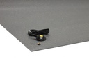 Dissipative,Conductive Anti Static ESD Rubber Floor Mat, Grey Speckled, 2 mil Thick- 36"x 60" (3' x 5')