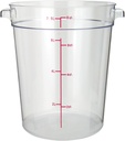 Winco Polycarbonate Round Food Storage Container, 8 Quart