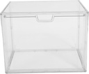 Clear Stackable Bread Box for Kitchen Transparent Storage Container for Breads and Snacks for Home and Bakery Organization Moisture-resistant Design Practical Kitchen Desktop