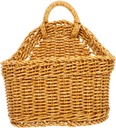 Yardwe 2pcs Woven Wall Hanging Baskets for Kitchen Storage Fruit Veggies Baskets Air Circulation