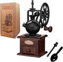 Manual Coffee Grinder,Hand Coffee Grinder,Coffee Bean Grinder Coffee Grinders For Home Use Vintage Wooden Coffee Decor Retro Coffee Maker