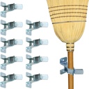 10-Pack Wall-Mount Organizing Spring Clamps for Tools, Rakes and Brooms