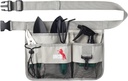 UNCO- Adjustable Gardening Belt, Light Gray, 7 Pockets, Wear Resistant, Cut Resistant, Water Resistant, Garden Tool Belt Pouch, Waist Apron with Pockets