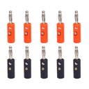 Elektroninės spygliai 4mm Banana Jungtis Plug (5 Poras) ← 124; įsukamas tipas juoda & raudona Banana Jack garsiakalbis & garso naudojimas