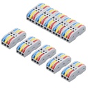 XELYTON Wire Clip Connector, Universal Connection Terminals, Circuit Inline Splices Electric Connectors, Quick Connect & Freely Assemble Electric Splising Kit for Compact (3 In 3 Out, 5)