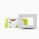Panasonic Roma Classic 8 modulis Horizontalus Tresa Glossy Balta plokštė perjungiklis lenta (Balta, 30384WH- PK 2)