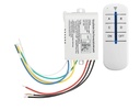Robovay 4- Way ON / Off 220V- 240V Belaidžių sienų perjungiklis su RF nuotolinio valdymo pultu (RW- RF031)