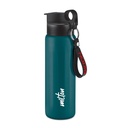 MILTON Maverick 600 Nerūdijančio plieno butelis, Leakhance Lid, Vienas sieninis, ISI Sertifikuotas I mokykla, Biuro, Gym I 620 ml, Teal Blue