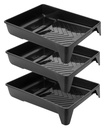 Bates- 9 Rašalas Dažų dėklas, 3 Pack, Dažų ritinėlis dėklas su glaudaus pajėgumo