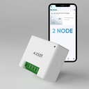 AZIOT 2 lizdas Smart perjungiklis - WiFi / Bluetooth Communication - Pagaminta Indijoje - Laikmatis funkcija - Darbas su Home ir Alexa... (2 mazgas)