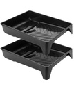 Bates- 9 Rašalas Dažų dėklas, 2 Pack Black Plastikiniai Dažų ritinėlis dėklas