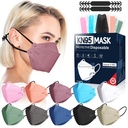 FENFEN KN95 Veido kaukės Disposible Suaugusiems - 50 Pack 5 Layer Protection Dust Breatable Comfortable Respirator Women KN95 Mask Individualiai Wrapped