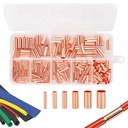 Serplex ® 250 Pcs Copper Wire Terminal Connectors with Heat Shrink Tubes