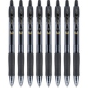 PILOT G2 Premium Gel tušinukai, baudos taškas 0.7 mm, juoda rašalas, 8-pakuotė