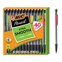 BIC Xtra Sklando mechaninis pieštukas, 0,7 mm vidutinio dydžio, 40-grafinis rinkinys