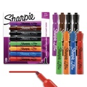 Sharpie Flip Chart Žymekliai, Bullet Patarimas, Asort Spalvos, Low- Odor, Squeak- Free, 8 Count - Biuro pristatymas, Atgal į mokyklą, Mokytojų reikmenys