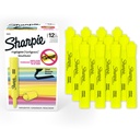 Sharpie bakas žiebtuvėliai, Chisel Patarimas, Fluorescent Yellow, 12 Skaičiavimas
