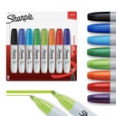 Sharpie Nuolatinis Chisel Tip Marker rinkinys, Poster Markeriai medienos, Plastikiniai, ir daugiau, 8 Skaičiavimas