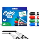 EXPO Dry Elase Markeriai, Low Odor Ink, Asort Colors, Chisel Tip, 4 Count - Viteboard, Kalendorius, Organizacija, Eteriniai reikmenys Biurui, Mokykla, Klasikinis, Mokytojai