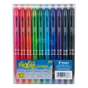 PILOT FriXion Clicker Gel Ink Rašikliai 0.7 mm, Surūšiuotos spalvos, 10-Pack