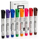 Quartet Dry Elase Markers, Glass Whiteboard Markers, Bullet Tip, Assort Colors, 8 Pack (Q120000GBA)