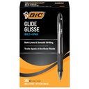 BIC Glide Bold Black Ballpoint tušinukai, Bold Point (1.6mm), 36- Count Pack