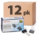 Officiale Small Binder Clips, Juoda, 12 Dėžutės 1 Dozen Kiekvienas (144 Iš viso) (99020)