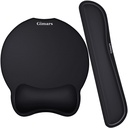 Gimars Upgrade Endipline Fibre Soft Sklandžiai gelis Ergonomiškas pelė pad riešo palaikymas ir klaviatūros riešo poilsis kompiuteriui, nešiojamas kompiuteris, Mac, Žaidimų ir biuro, Patogus, Patogus ir skausmo paramos