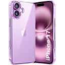 TheGiftKart Ultra- Hibridinis Crystal Back Case Cover for iPhone 17 Bendrijoje 124; Shockstanding Design ® 124; Hard back Cover for iPhone 17 (PC & TPU, Skaidrus)