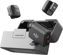 DJI Mic Mini (2 siųstuvai + 1 imtuvas + įkrovimas lopšys), Ultra Light, Detalus garso, 48 Valandų naudojimas, triukšmo atšaukimas, Auto Limit, Wireless Microphone / iPhone / Android, Vlog, Streaming