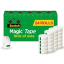 Scotch Magic Tape, Nematomas, Pagrindinis Biuro reikmenys ir Atgal į mokyklos reikmenys kolegijai ir klasėms, 24 Rolls