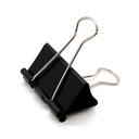 DSTELIN Didelis Binder Clips 1.6- Inch (24 pakuotėje), Big Popieriaus spaustukai Biuro reikmenys, 1.6- Inch / 41mm plotis, 0.7- Inch / 18mm Talpa, Juoda