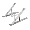 Zebonics NS2000 Plus Laptop Stand, Palaiko iki 17- Rašalas Nešiojami kompiuteriai, 5kg Keliamoji galia, 7- lygio reguliuojamas aukštis, Ergonomic Foldable Design, Anti- Slip Silikonas Pads (Sidabras)