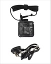 Asus 45W nešiojamojo kompiuterio adapteris / įkroviklis Asus modeliams (20 V, 2.5 A, 4 Mm X 1.2Mm skersmens), Juodas (įskaitant galios kabelį)