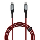 Boat tipas nuo C iki C 65W Greito įkrovimo kabelis su 480 Mbps duomenų perdavimo, Tangle- Free kabelis Premium Nailono priklijuotas dizainas (Martian Raudona)