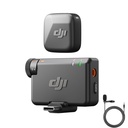 DJI Mic Mini (1 TX + 1 RX), Ultralight, Rich Audio, Triukšmo atšaukimas, Automatinis apribojimas, Belaidis mikrotelefonas kamerai / iPhone / Android, Vlog, Streaming, 400m Transmission Black