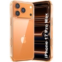 TheGiftKart Ultra- Hybrid Crystal Back Case Cover for iPhone 17 Pro Max ® 124; Shockform Design ® 124; Hard back Cover for iPhone 17 Pro Max (PC & TPU, Skaidrus)