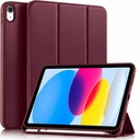 ProElite Smart Case for iPad (A16) 11 / 10 Generation (2025 / 2022) [Auto Sleep / Wake Cover] [Kairės pusės pieštukų laikiklis] [Minkštas lankstus dėklas] Recoil serija - vynas