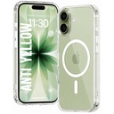 DIZORO Crystal Crystal magnetinis suderinamumas su "iPhone" 17 atveju su anti- geltona anti- Scratch nepermatoma gaubtu